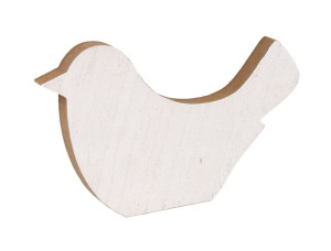 Ozdoba Wielkanocna Ptaszek Biały 16,5x1,5x10 Cm