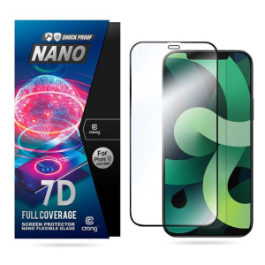 Szkło hybrydowe Crong 7D Nano Flexible Glass Apple iPhone 12 Pro Max