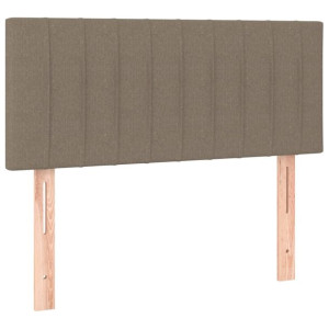 Zagłówek do łóżka, taupe, 90x5x78/88 cm, tkanina