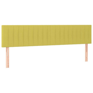 Zagłówki do łóżka, 2 szt., zielone, 80x5x78/88 cm, tkanina