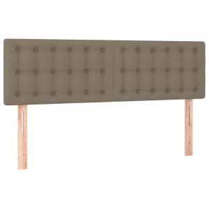 Zagłówki do łóżka, 2 szt., taupe, 72x5x78/88 cm, tkanina