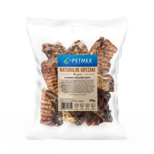 PETMEX Tchawica wołowa cięta gryzak naturalny 500g