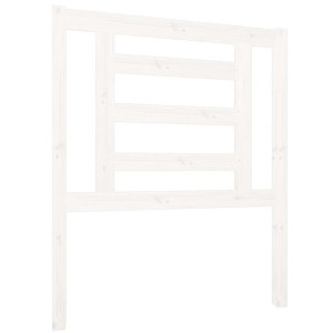 Wezgłowie łóżka, białe, 81x4x100 cm, lite drewno sosnowe