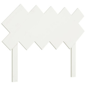 Wezgłowie łóżka, białe, 104 x 3 x 80,5 cm, lite drewno sosnowe