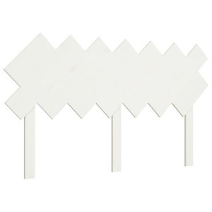 Wezgłowie łóżka, białe, 141x3x80,5 cm, lite drewno sosnowe
