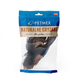 PETMEX Ucho wołowe z futrem gryzak naturalny 1szt.