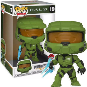 Funko POP! Jumbo Halo Master Chief z Mieczem Energy 25cm Figurka Winylowa 1