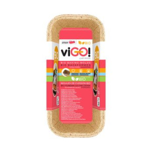viGO! Bio Foremki do ciast z kakaowca prostokątne 3szt