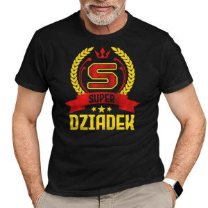 Super Dziadek DZIEŃ DZIADKA PREZENT KOSZULKA Z NADRUKIEM DLA DZIADKA Tshirt