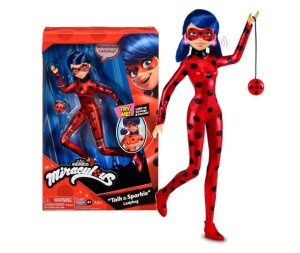 MIRACULOUS Biedronka Lalka LADYBUG Światło i dźwięk