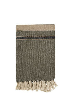 Narzuta w pasy beige Madam Stoltz