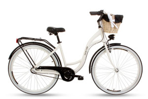 Rower miejski GOETZE Style Alu 28 biały/czarny 3 bieg SHIMANO