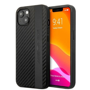 Etui Mercedes AMG AMHCP13MBLSCA Apple iPhone 13 czarny/black hardcase Carbo