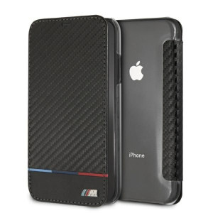 Etui BMW BMTRBKI61PUCARTCBK Apple iPhone XR book czarny/black Carbon Tricol