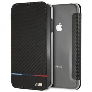 Etui BMW BMTRBKI65PUCARTCBK Apple iPhone XS Max book czarny/black Carbon Tr
