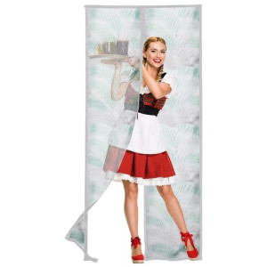 Moskitiera Siatka Na Drzwi Balkonowe Rzep 100x220 cm Liście