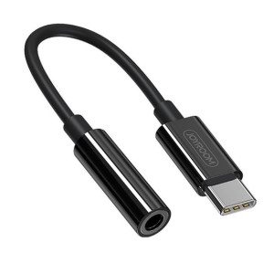 Adapter Joyroom słuchawkowy 3,5mm mini jack (żeński) - USB-C (męski) czarny