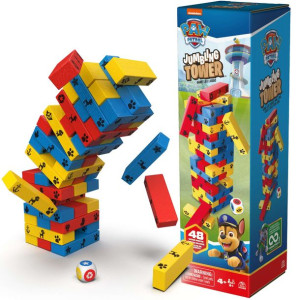 Spin Master Psi Patrol gra Tańcząca Wieża jenga drewno
