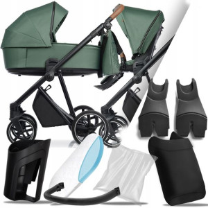 Wózek 2w1 Roan Ivi Boho Green I + Adaptery Mc