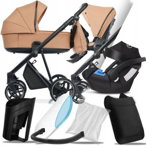 Wózek 3w1 Roan Ivi Cinnamon I + Cybex Aton 5