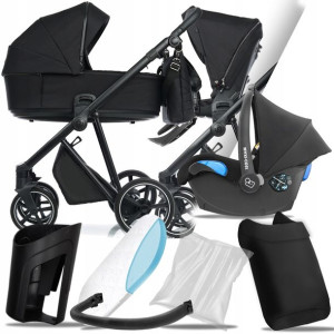 Wózek 3w1 Roan Ivi True Black I + Maxi-cosi Citi