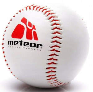 Piłka Baseball Meteor Skóra Syntetyczna 135g Korek