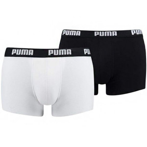 Bokserki męskie puma basic trunk 2p białe czarne 521025001 301