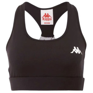 Stanik sportowy damski kappa ebba czarny 305040 005