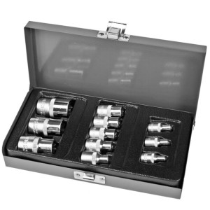 Zest.11 szt nasadek cv z gn.torx:1/2-3/8-1/4'',e4-20 proline