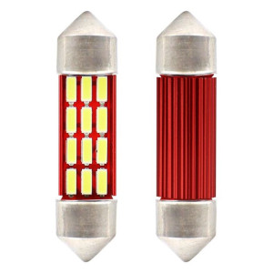 Żarówki led canbus 4014 12smd festoon c5w c10w c3w 36mm white 12v/24v