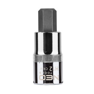 Końcówka sześciokątna na nasadce 1/2", H12 x 55 mm