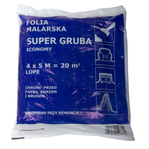 Folia budowlana ldpe 4*5m, extra mocna (grubość: ok.45 mikro-m)