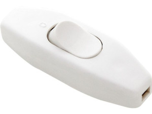 9972  Przełącznik przelotowy biały 2,5a 250v