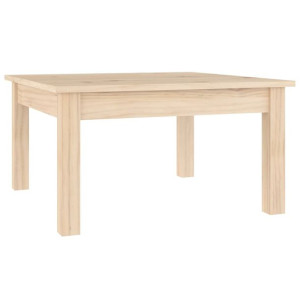 Stolik kawowy, 55x55x30 cm, lite drewno sosnowe