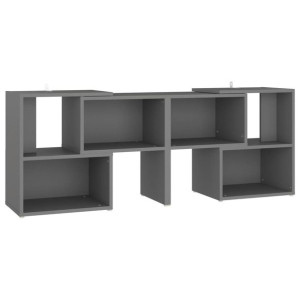 Szafka pod TV, szara, 104x30x52 cm, płyta wiórowa