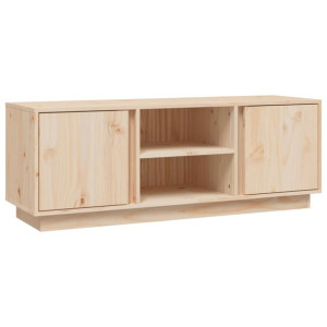Szafka pod telewizor, 110x35x40,5 cm, lite drewno sosnowe