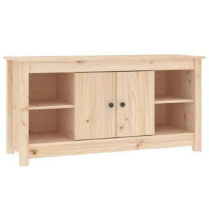 Szafka telewizyjna, 103x36,5x52 cm, lite drewno sosnowe