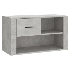 Szafka na buty, szarość betonu, 80x35x45 cm