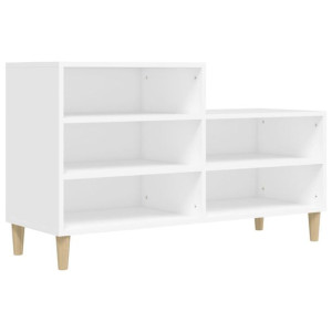 Półka na buty, biały, 102x36x60 cm, materiał drewnopochodny