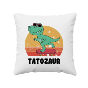 Tatozaur poduszka dla taty prezent dzień ojca dzień taty zabawna poduszka