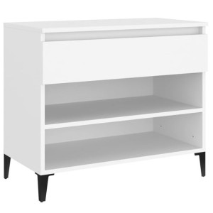 Półka na buty, biały, 70x36x60 cm, materiał drewnopochodny