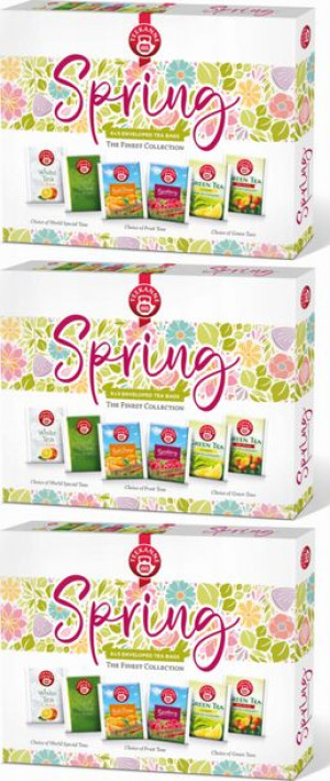 Zestaw herbat owocowych Teekanne Spring Collection 6 smaków 30 szt x3