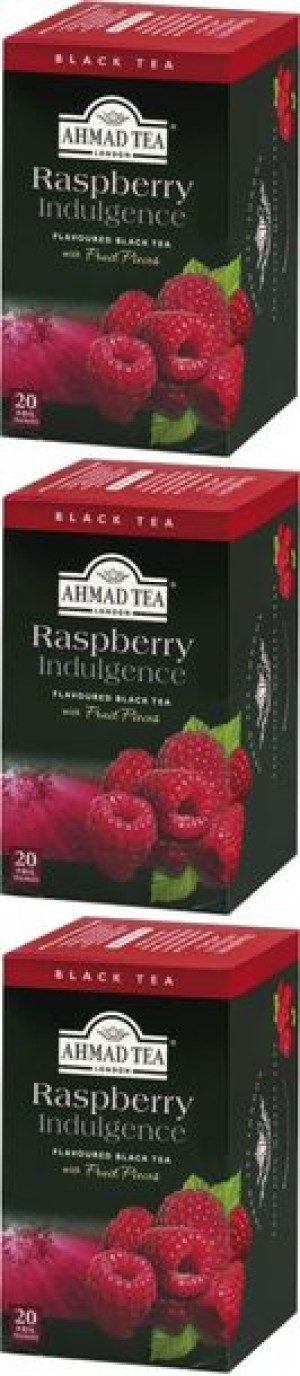 Herbata czarna Ahmad Tea Raspberry Indulgence malina 20szt - 2g x3