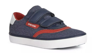 Sneakersy GEOX J255CA chłopięce granatowy membrana RESPIRA rzepy