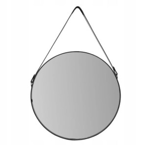 Okrągłe Lustro Z Paskiem 70 Cm Loft Rama Modne