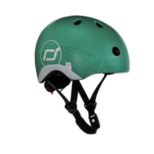 SCOOTANDRIDE Kask z odblaskami XXS-S dla dzieci 1-5 lat Forest Owl