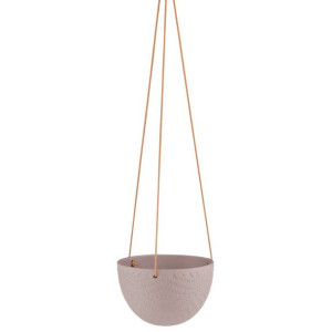 AmeliaHome Donica ceramiczna wisząca LOKA 15,4X10 cappuccino