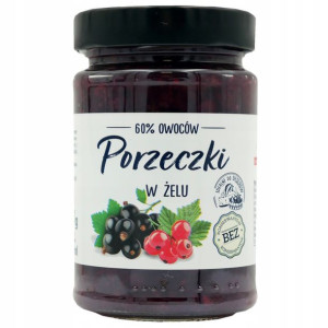 PORZECZKI W ŻELU frużelina 60% owoców 327ml
