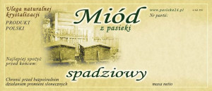 Paczka etykiet na miód spadziowy (100szt) - wzór E34