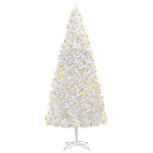 Sztuczna choinka z lampkami LED, 400 cm, biała